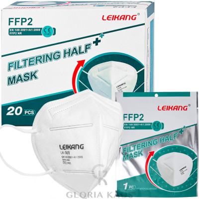 20 Mascherine FFP2 con Certificazione CE 2163 Sigillate Singolarmente